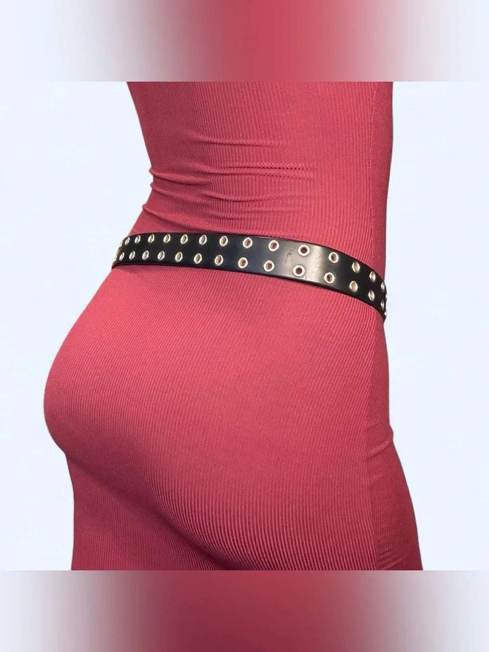 Goth Emo Black Grommet Belt!